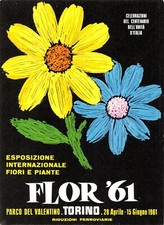 D0113) TORINO AL PARCO DEL VALENTINO "FLOR 61" ESPOSIZIONE INTERNAZIONALI FIORI 