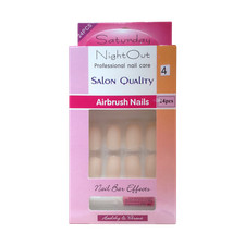 Unghie finte ovali corte rosa