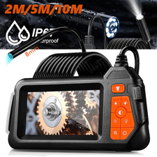 Endoscopio 5/10M con 4.3'' LCD 1080P HD telecamera di ispezione 8mm telecamera tubolare endoscopio