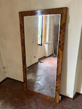 SPECCHIERA O ANTA A SPECCHIO DECO' IN LEGNO RADICATO 1930 CIRCA