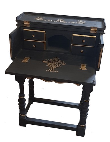 Scrittoio ribalta legno nero - a,
