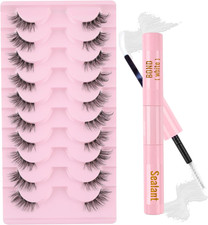 Mezze Ciglia Finte Con Colla