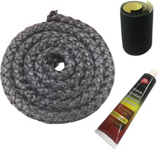 Guarnizione per Stufa a Legna, Kit Guarnizione per Porta Stufa a Legna Da 16 Mm,