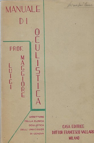 Manuale oculistica prof - "manuale, oculistica"
