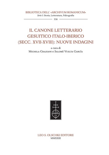 Canone letterario gesuitico - il,