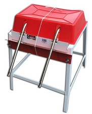 RIEMPITRICE VINO MANUALE GRIFO A 2 ATTACCHI CON BECCUCCI INOX E SERBATOIO