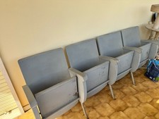 Panca di cinema 4 posti vintage perfette condizioni