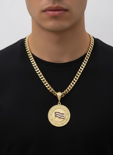 Collana con ciondolo bandiera