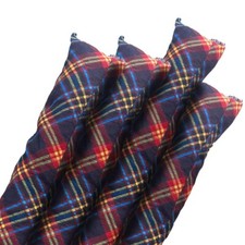 4 Paraspifferi Porte e Finestre Blu 100 cm, Parafreddo con Trama Scacchi - 741