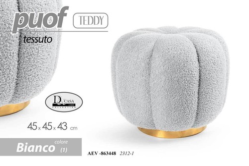 Pouf sgabello poggiapiedi - sgabello,