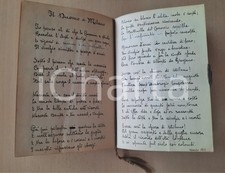 1924-31 MILANO A. PACE "Raccolta di poesie italiane" Manoscritto INEDITO 100 pp.