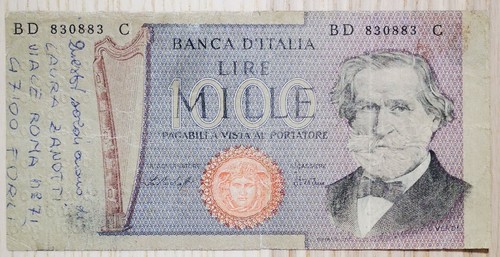 Banconota lire 1000 - banconota,