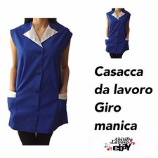 CAMICE DONNA DA LAVORO ESTETISTA ALIMENTARE CUCINA GIRO MANICA
