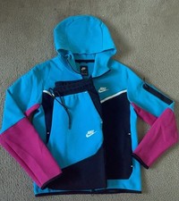 tuta nike tech pile blu rosa