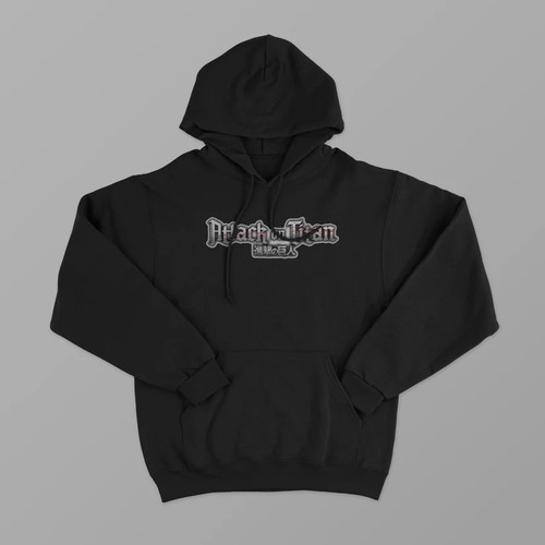 Felpa nera con - , cappuccio