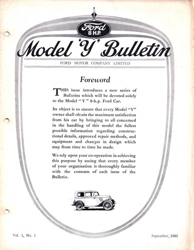 Ford britain modello y - modello,