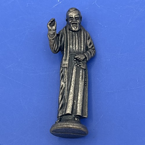 Vintage padre pio cast metal - vintage,
