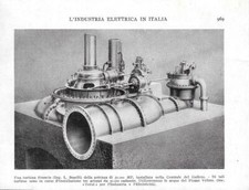 Una Turbina Francis da 50000 HP nella Centrale di Galleto. Advertising  1928