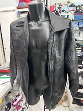 D'Arienzo Giubbotto In Pelle Uomo Man TgS Nero LLV726