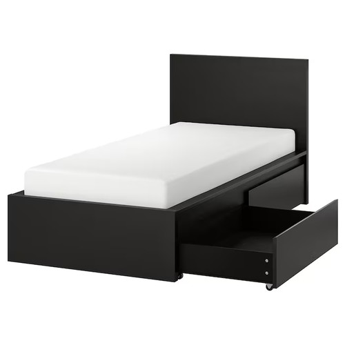 Letto singolo con cassetti - letto,