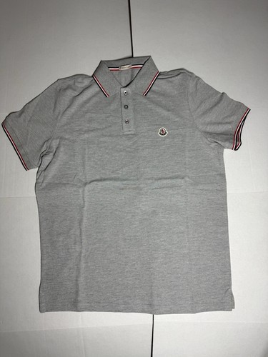 Polo moncler tricolore cotone - polo,