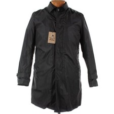 Impermeabile Sealup nuovo con etichette Bellagio taglia 50 US M nero con fodera gilet rimovibile