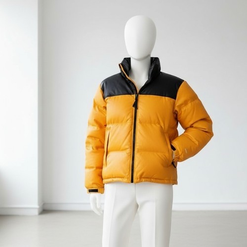 Giubbotto pelle puffer uomo