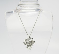 Collana Con Pendente In Argento Sterling A Forma Di Sole Vintage Fatta A Mano