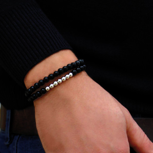 Set bracciali uomo - bracciali,