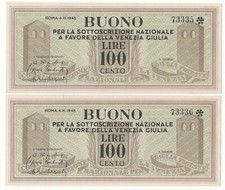 100 LIRE BUONO SOTTOSCRIZIONE