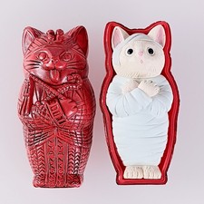 Gatto bianco rosso - bianco, ×