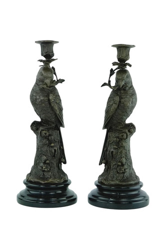 Scultura coppia candelabri - coppia,