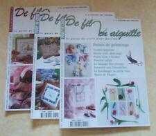 Lot de 3 De fil en aiguille