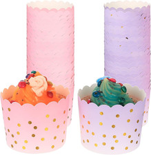 100 Pzpirottini per Muffin Carta, Pirottini Muffin, Pirottini per Cupcake, Stamp