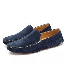 Mocassini Uomo Blu Estivi Slip