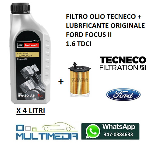Filtro olio litri - 4,