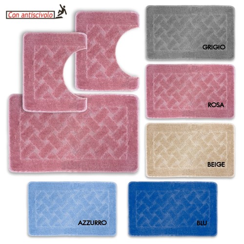 Tappeto bagno singolo - set, 3