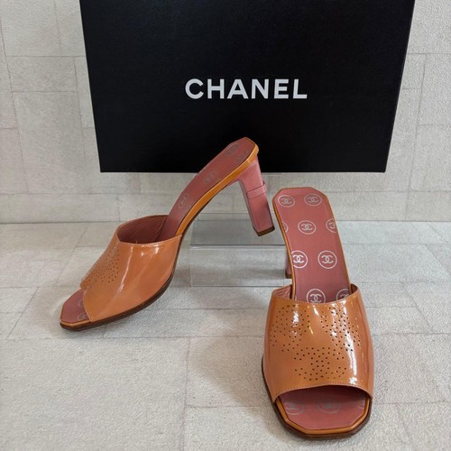 Sandali chanel punta aperta - chanel,