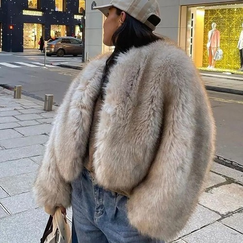 Cappotto giacca shaggy - , donna