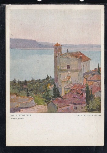 Cartolina dal vittoriale lago - cartolina,
