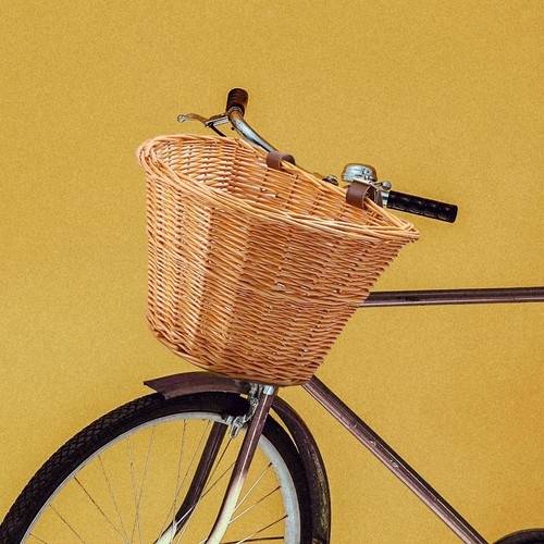 Cestino bici vimini vintage - bici,