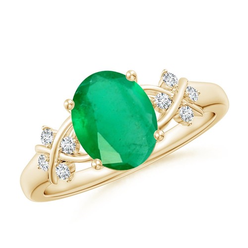 Angara anello solitaire - solitaire, ovale