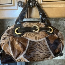 borsa a mano francesco biasia stampa animalier pelle borsetta 