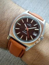 Orologio Meccanico Vintage Breil Okay Black Dial 37 Mm Calibro Durowe 7422/2 