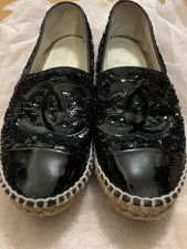 Scarpe espadrillas Chanel nere