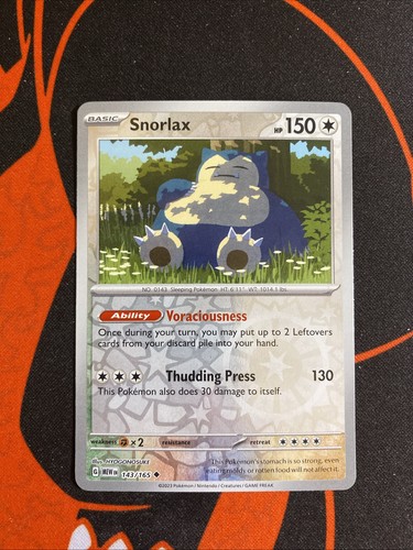 Snorlax 143 165 - snorlax, 143/165