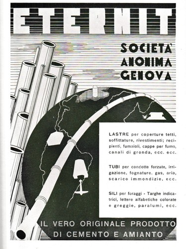 Pubbl 1941 eternit - eternit, genova