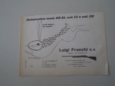 advertising Pubblicità 1954 FUCILE LUIGI FRANCHI AUTOMATICO MOD. 48/AL