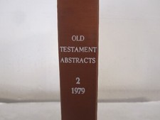 Old Testament Abstracts Vol