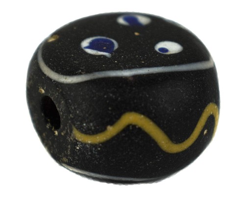 Baule face venetian trade bead - face,